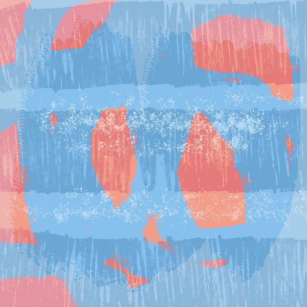 Lively Pastel Symphony: Captivating Brushstroke Composition by Dina Dankers