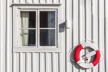 Maison de plage blanche scandinave