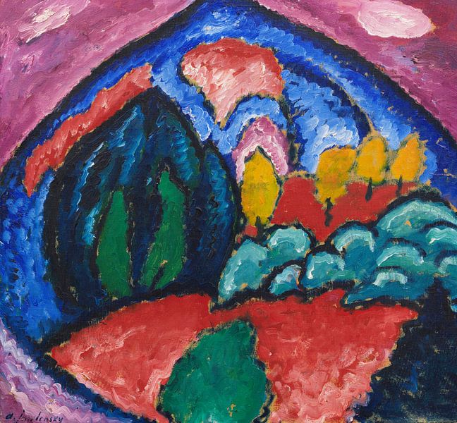 Montagnes à Oberstdorf, Alexej von Jawlensky par Des maîtres magistraux