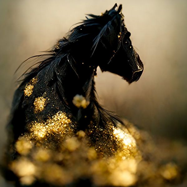 cheval de la ruée vers l'or par Kim van Beveren