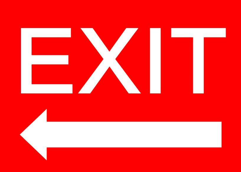 Exit Sign Left by Art Kingdom