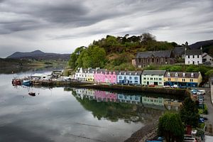 Bunte Häuser in Portree auf Skye