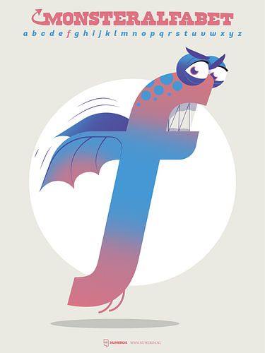 Monsteralfabet letter F