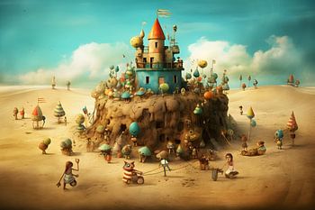 Eine Feier am Strand