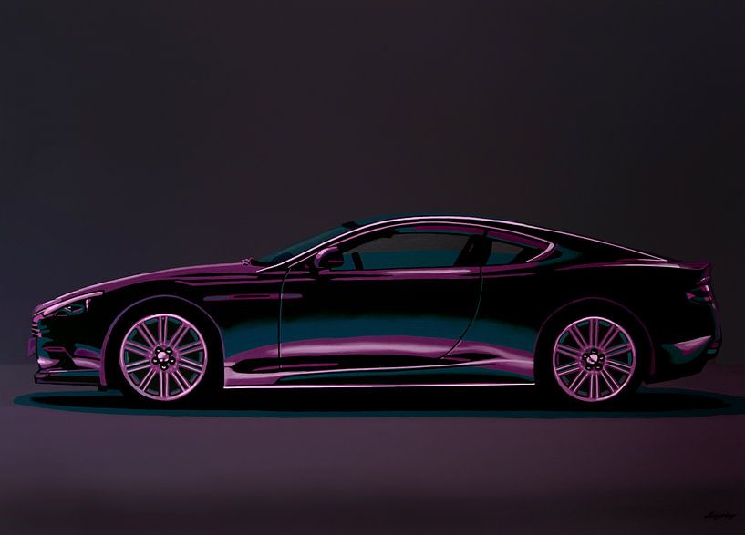 Aston Martin DBS V12 2007 Painting by Paul Meijering