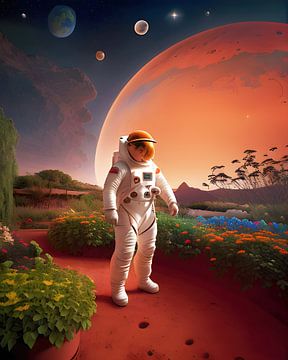 Astronaut lives on another planet by Photufo
