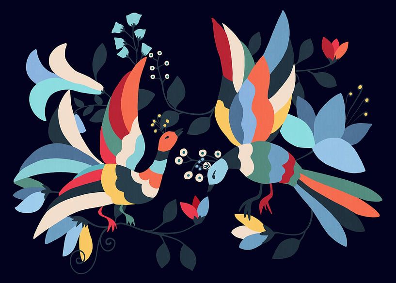 Mexican Birds by Cats & Dotz