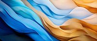 Golven van kleuren in zachte tinten van Poster Art Shop thumbnail