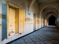Urbex corridor in the monastery