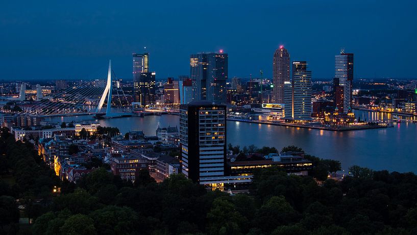 Skyline van Rotterdam van victor van bochove