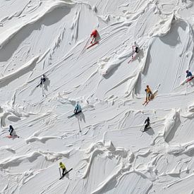 Skifahrer auf den Pisten von Lauren Wilde