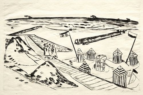 Max Beckmann - Strand (1922)