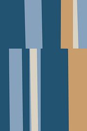 Mosaik Blau 6 | Geometrisches Colorblocking