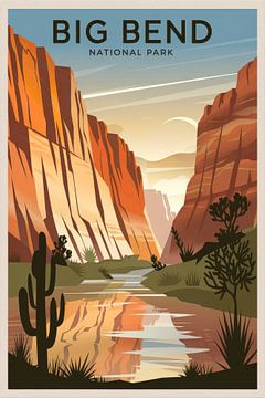 Nationaal park Big Bend van Poster Art Shop