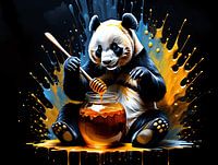 Panda bear | Feasting with honey 1.