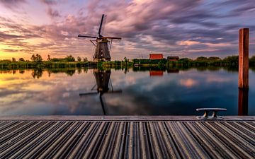 Windmill at Kinderdijk by Michiel Buijse