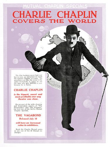 Charlie Chaplin 01 - Paars