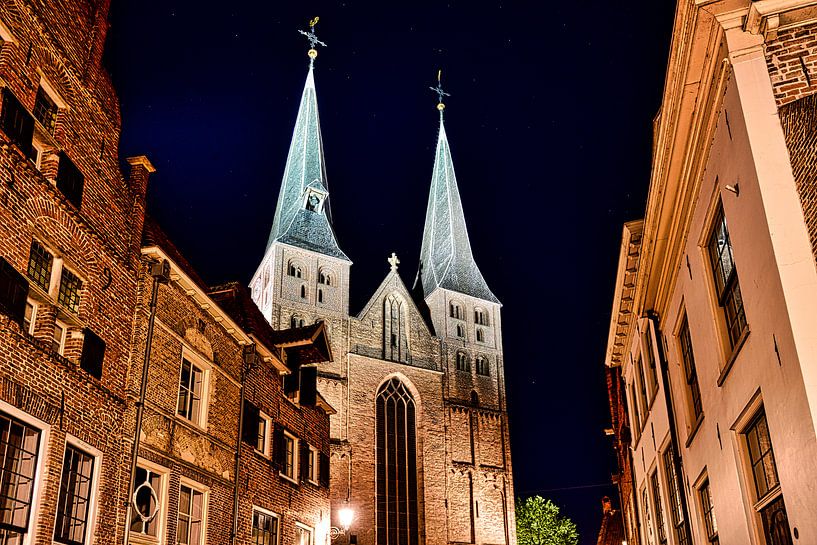 Deventer Mountain Church bei Nacht von Peter Slagboom