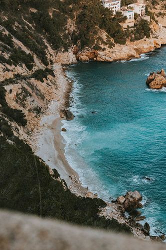 Secluded sandy beach in Jávea, Alicante - Spain