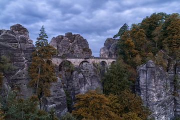 Sonnenaufgang in der Bastei von Heiko Lehmann