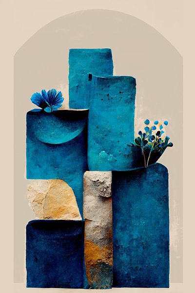 Sapphire Blue Shapes von Treechild