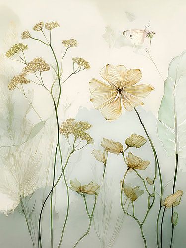 Botanische Illustration: Heiter und verträumt