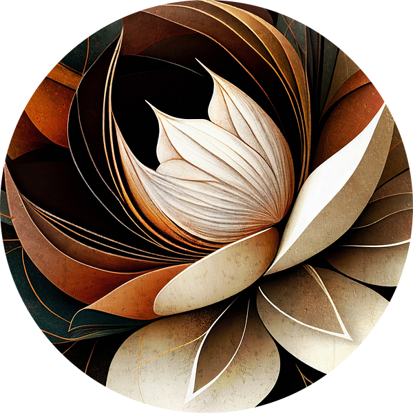 Lotusbloem Abstract II van Jacky