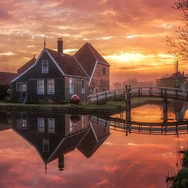 Zaanse Schans, Nederland van Photo Wall Decoration