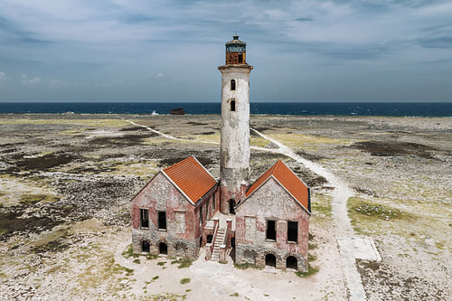 Phare de Klein Curaçao - prise de vue par drone
