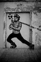 Sailor painted on wall