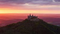 Burg Hohenzollern im Sonnenuntergang von Frank Herrmann Miniaturansicht