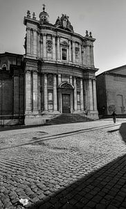 Silhouette Fotografie Kirche und Gewebe Rom Italien