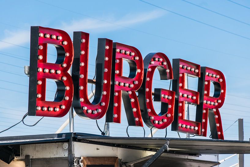 Retro hamburgertent van Patrick Verhoef