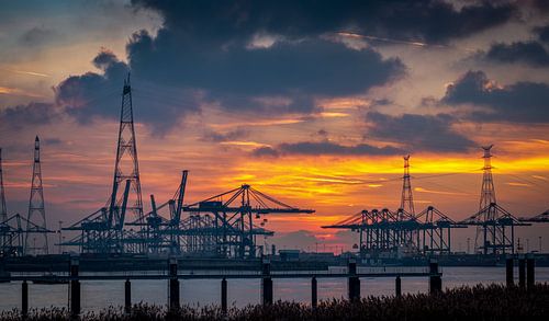 The port of Antwerpen, Belgium