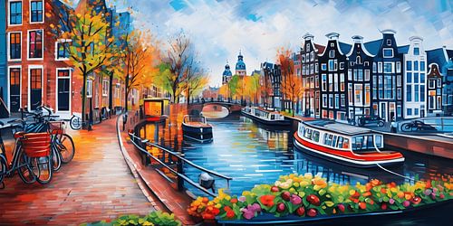 Schilderij Amsterdam