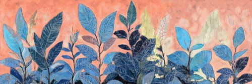 Blue Leaves in Contrast