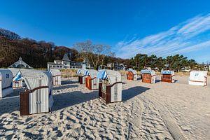 Strandkörbe am Strand in Binz auf Rügen