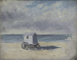 James Ensor, Badehaube am Strand, 1876