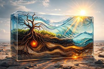 Welt in Glas von Linda de Klein