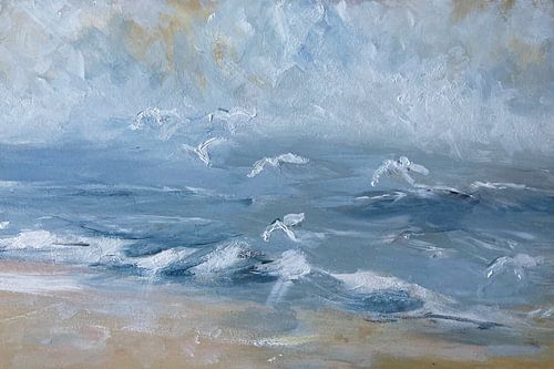 Whispers of the Sea, a dreamy coastal scene by Krista Kitsz Art