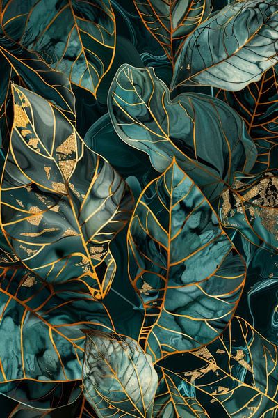 Golden leaf dreams by Poster Art Shop
