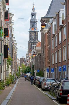 Westerkerk von der Bloemstraat Amsterdam aus gesehen