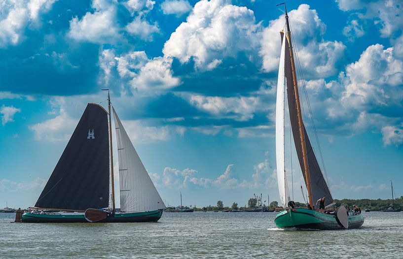 les Skûtsje de Leeuwarden et Lemmer s'affronteront. par Johan Swaneveld