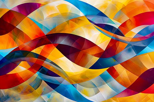 digitaal abstract schilderij