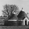 Trulli in black and white by Teun Ruijters