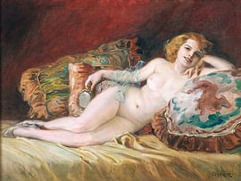 Female nude, lying down, Richard Geiger by Atelier Liesjes