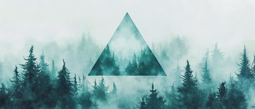 Geheimnisvolle Waldtriangle von Poster Art Shop