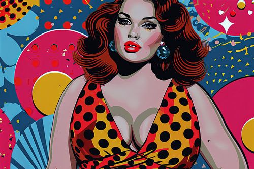 abstract portrait pop art