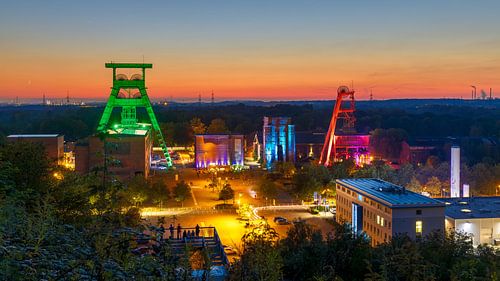 Le site minier d'Ewald la nuit