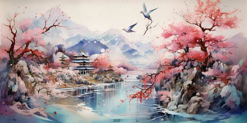 Very beautiful scenery with water and mountains